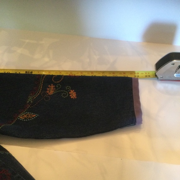 Denim & Co Embroidered Denim Jacket - Picture 6 of 7